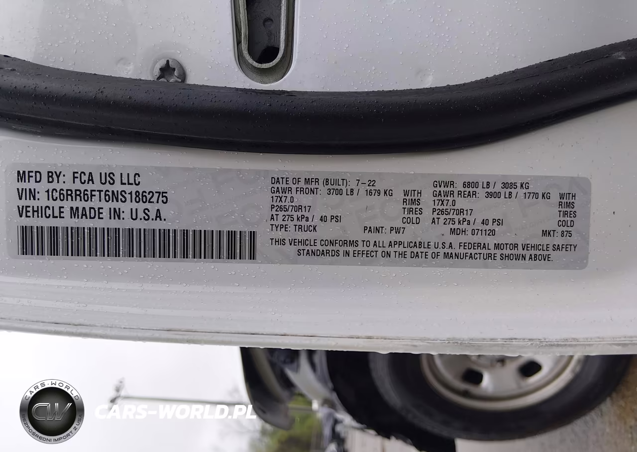 2022 Ram 1500 Classic Tradesman 4X2 6'4 Box VIN:1C6RR6FT6NS186275 - 9