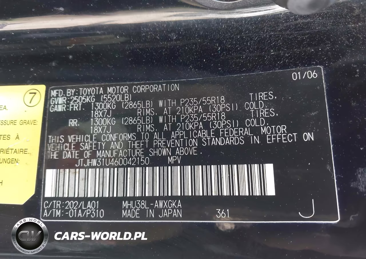 2006 Lexus Rx 400H VIN:JTJHW31U460042150 - 9