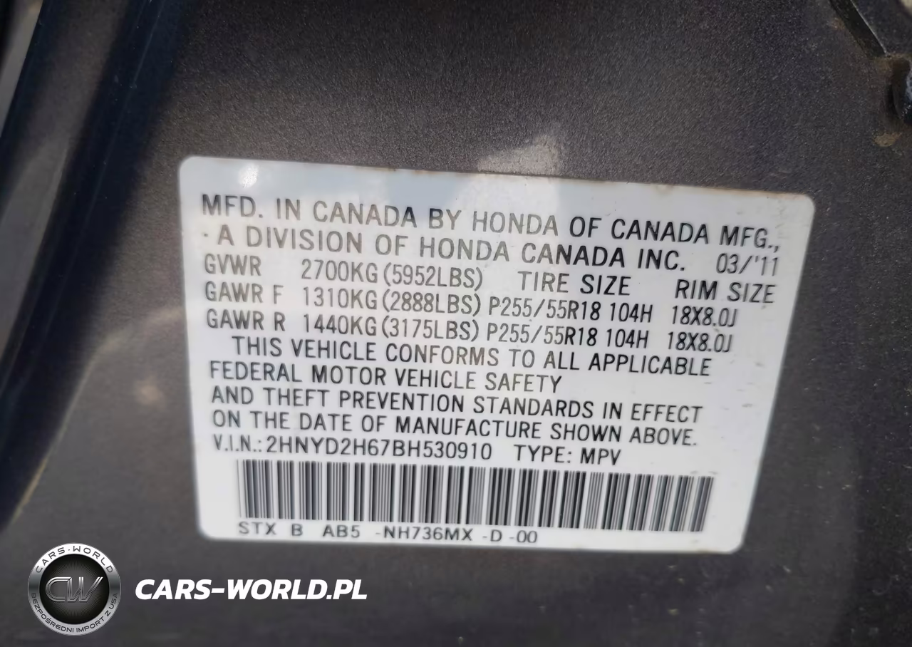 2011 Acura Mdx Technology Package VIN:2HNYD2H67BH530910 - 9