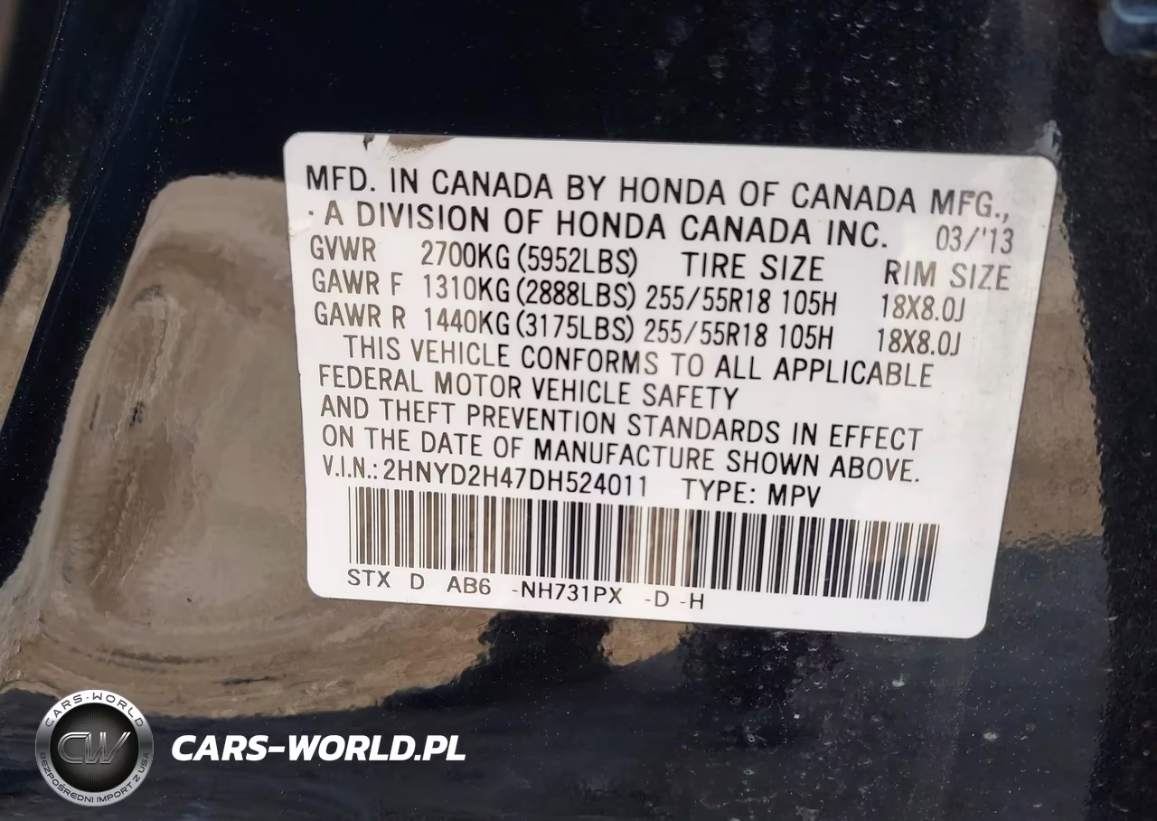 2013 Acura Mdx Technology Package VIN:2HNYD2H47DH524011 - 9