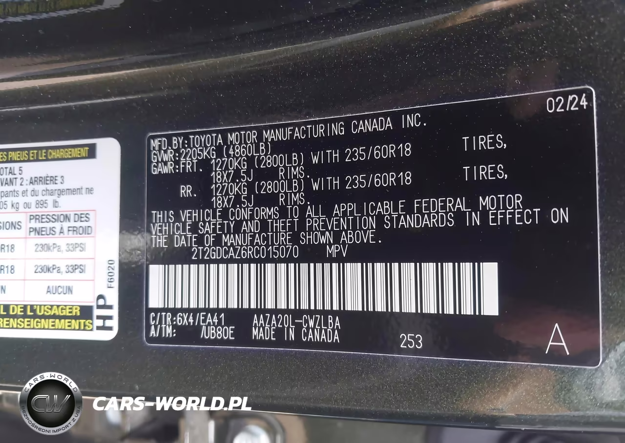 2024 Lexus Nx 250 Premium VIN:2T2GDCAZ6RC015070 - 9