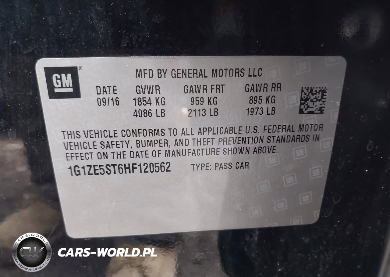 2017 Chevrolet Malibu 1Lt VIN:1G1ZE5ST6HF120562 - 9