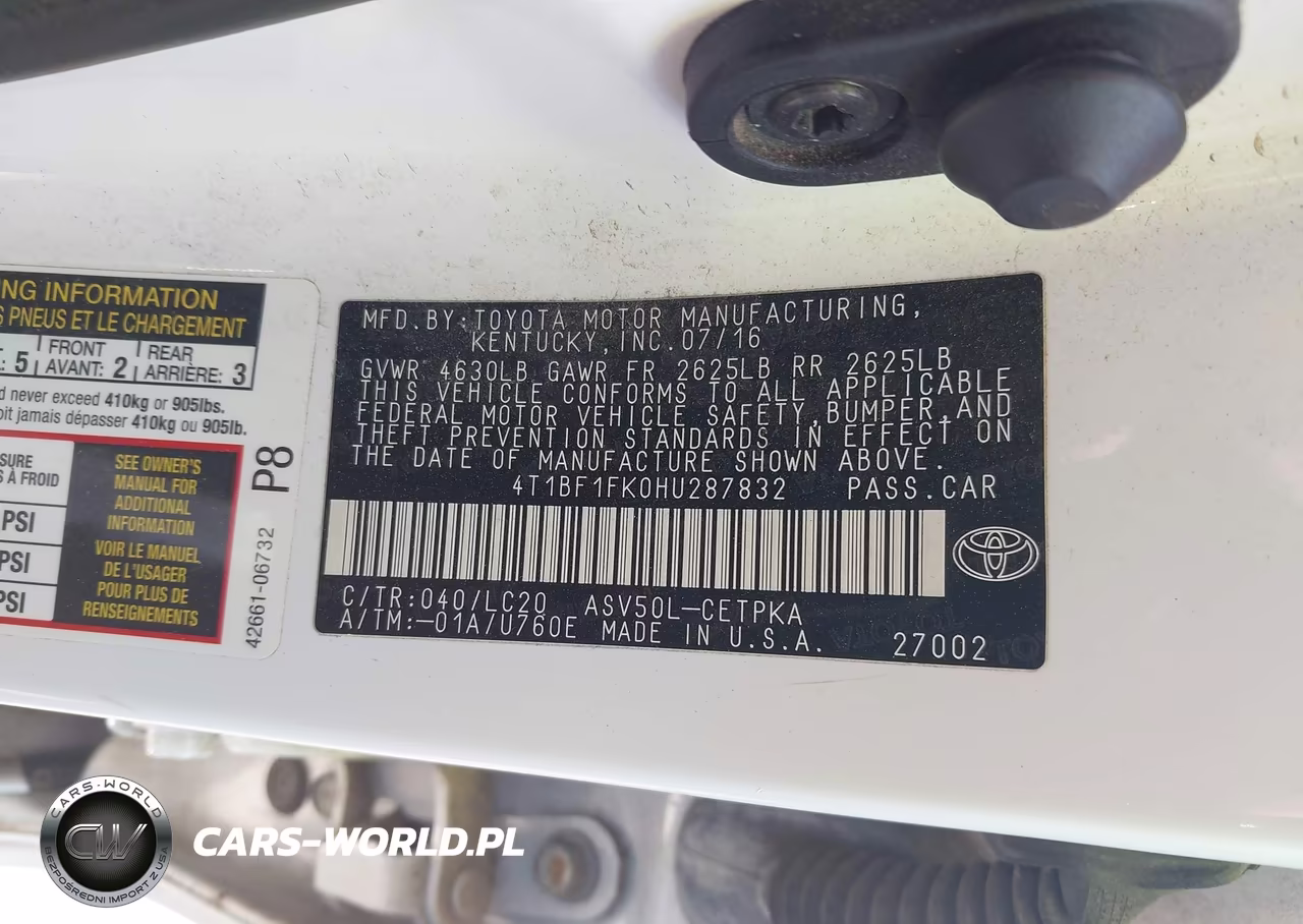 2017 Toyota Camry Xse VIN:4T1BF1FK0HU287832 - 9