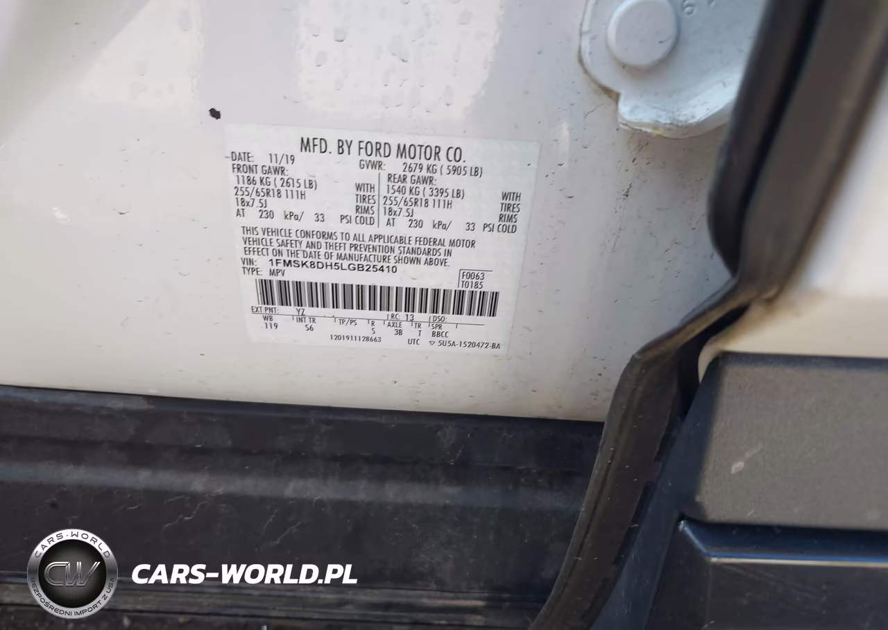 2020 Ford Explorer Xlt VIN:1FMSK8DH5LGB25410 - 9
