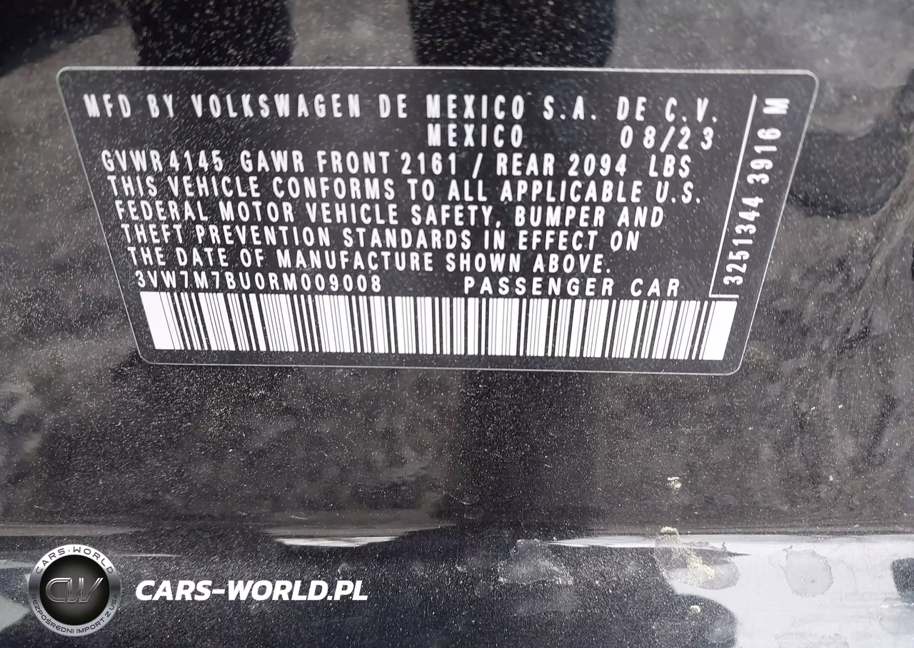 2024 Volkswagen Jetta 1.5T Se VIN:3VW7M7BU0RM009008 - 9