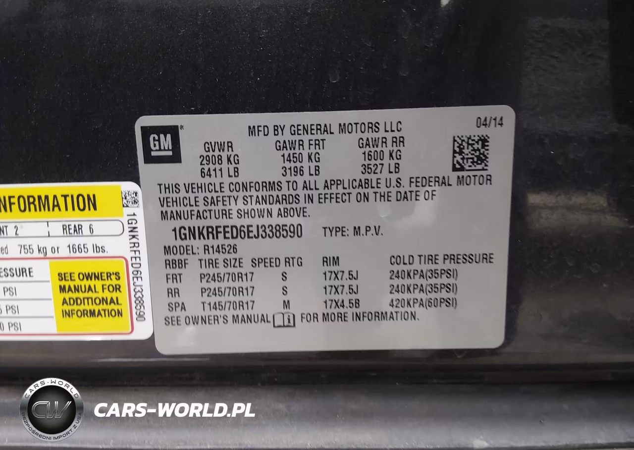 2014 Chevrolet Traverse Ls VIN:1GNKRFED6EJ338590 - 9