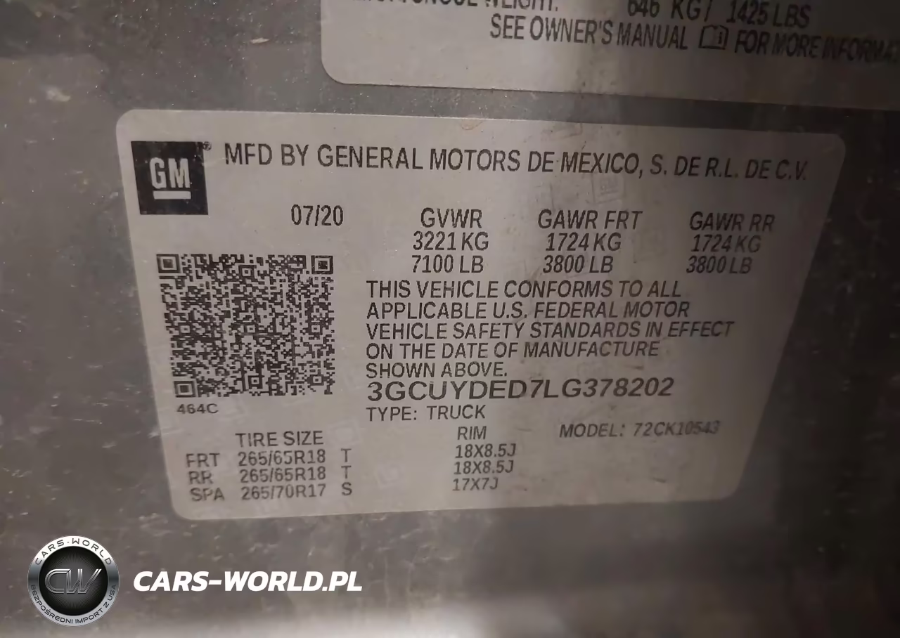2020 Chevrolet Silverado 1500 4Wd Short Bed Lt VIN:3GCUYDED7LG378202 - 9