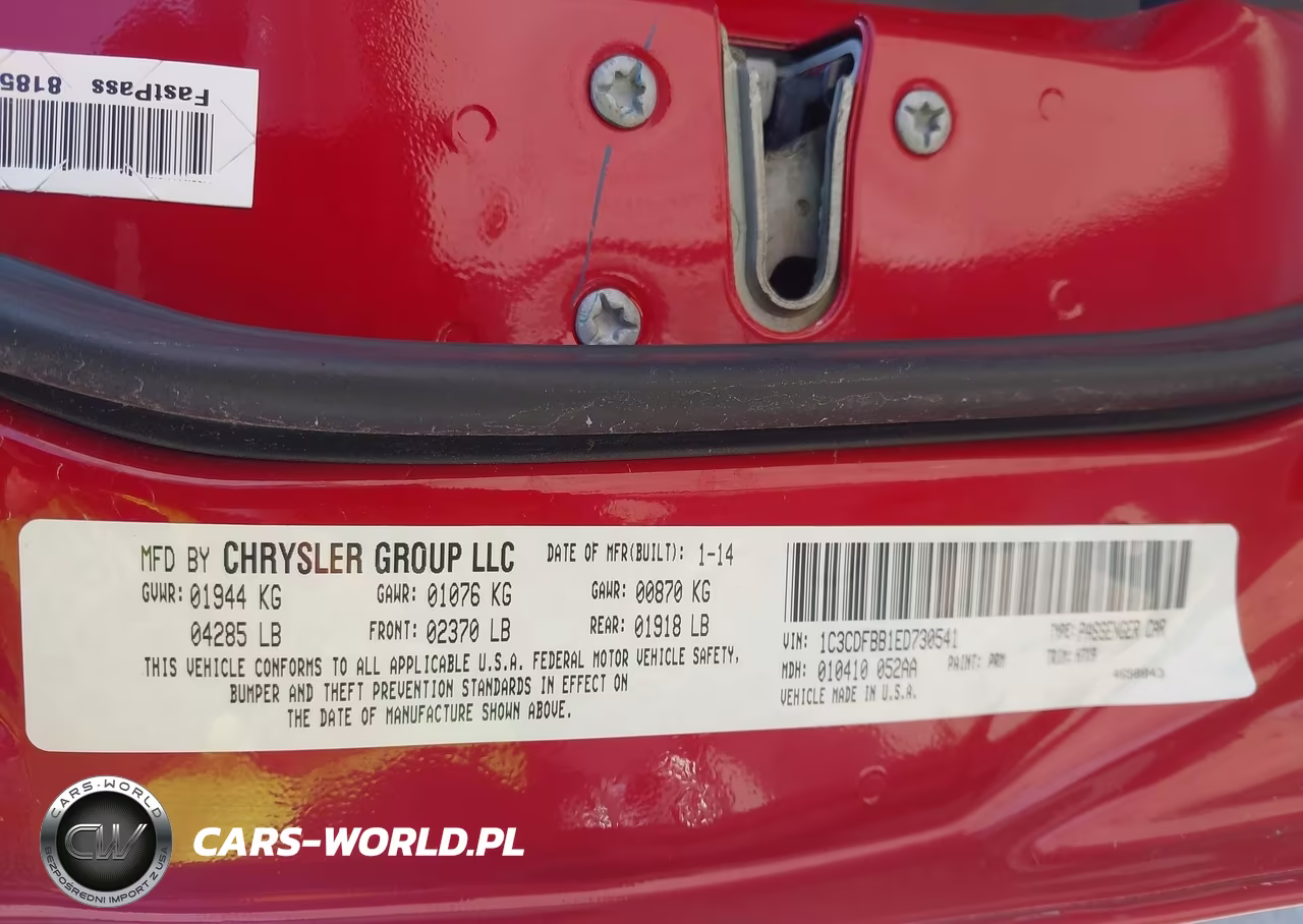 2014 Dodge Dart Sxt VIN:1C3CDFBB1ED730541 - 9
