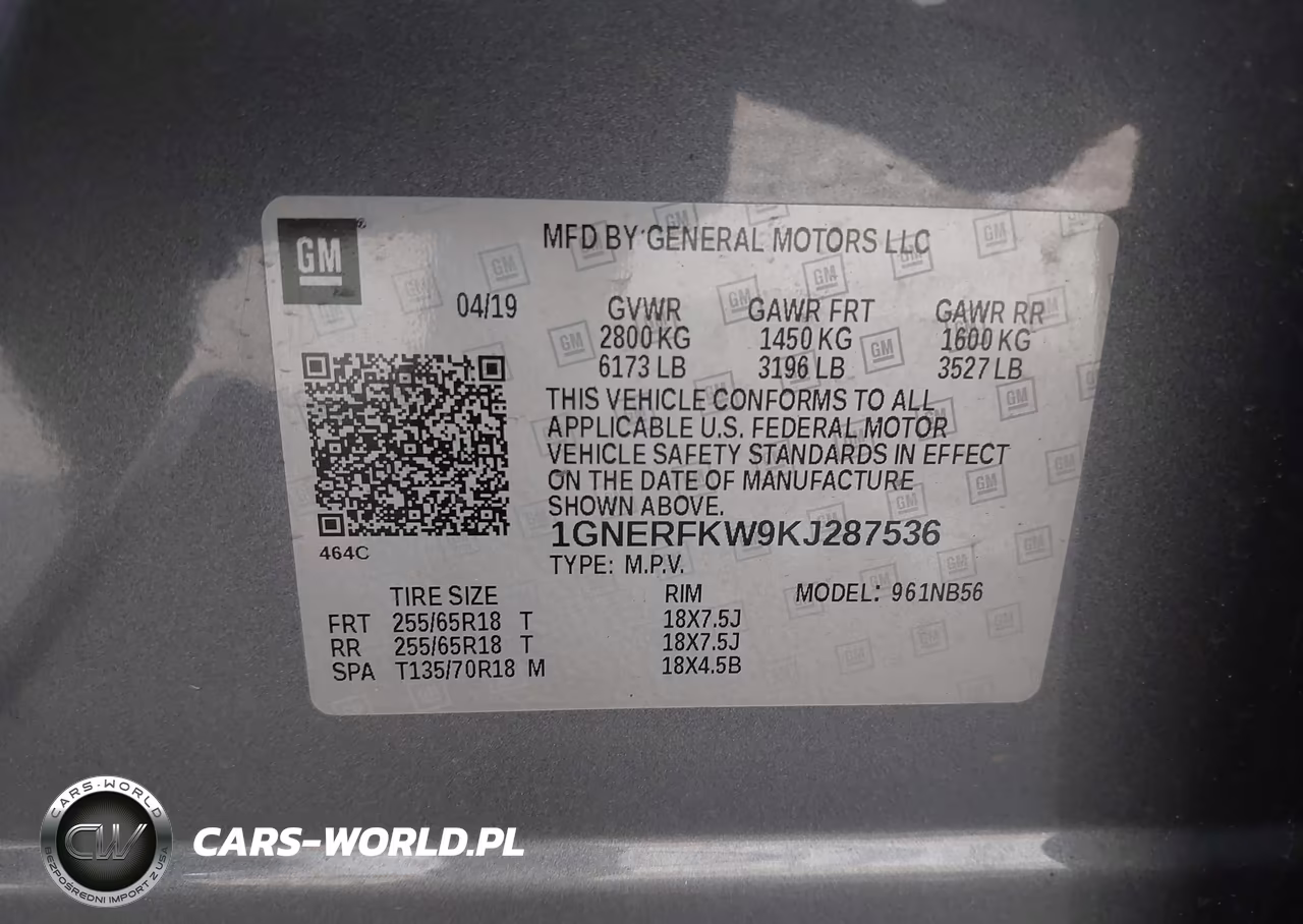 2019 Chevrolet Traverse Ls VIN:1GNERFKW9KJ287536 - 9