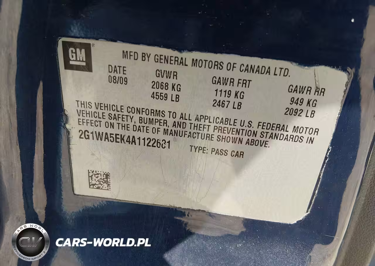 2010 Chevrolet Impala Ls VIN:2G1WA5EK4A1122681 - 9
