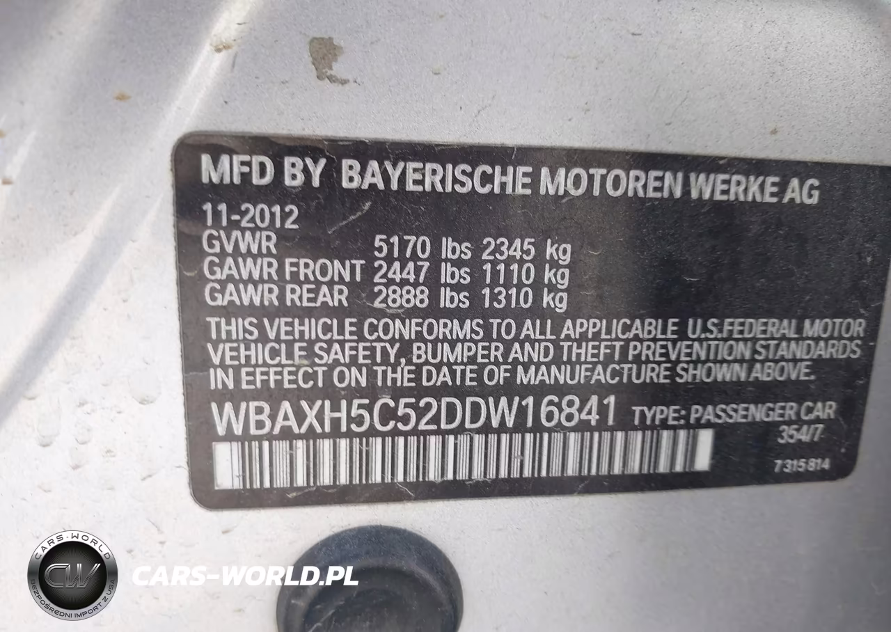 2013 BMW 528I xDrive VIN:WBAXH5C52DDW16841 - 9