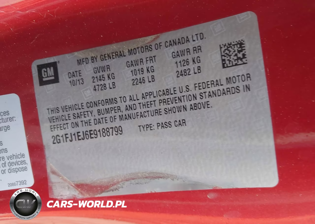 2014 Chevrolet Camaro 1Ss VIN:2G1FJ1EJ6E9188799 - 9