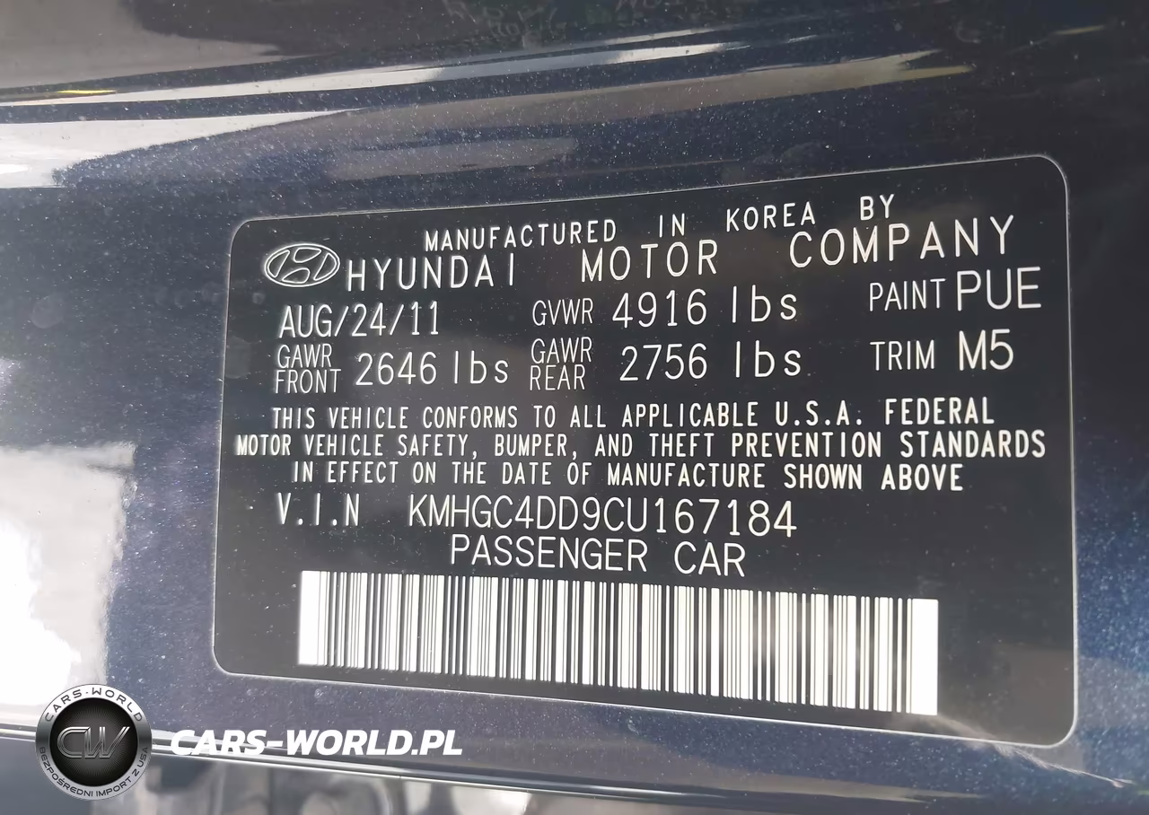 2012 Hyundai Genesis 3.8 VIN:KMHGC4DD9CU167184 - 9