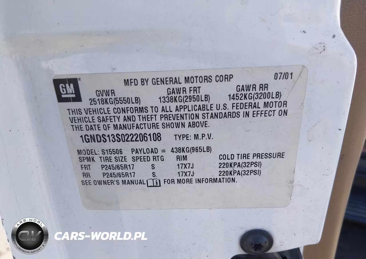 2002 Chevrolet Trailblazer Ltz VIN:1GNDS13S022206108 - 9