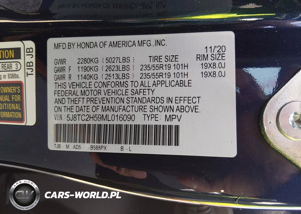 2021 Acura Rdx Technology Package VIN:5J8TC2H59ML016090 - 9