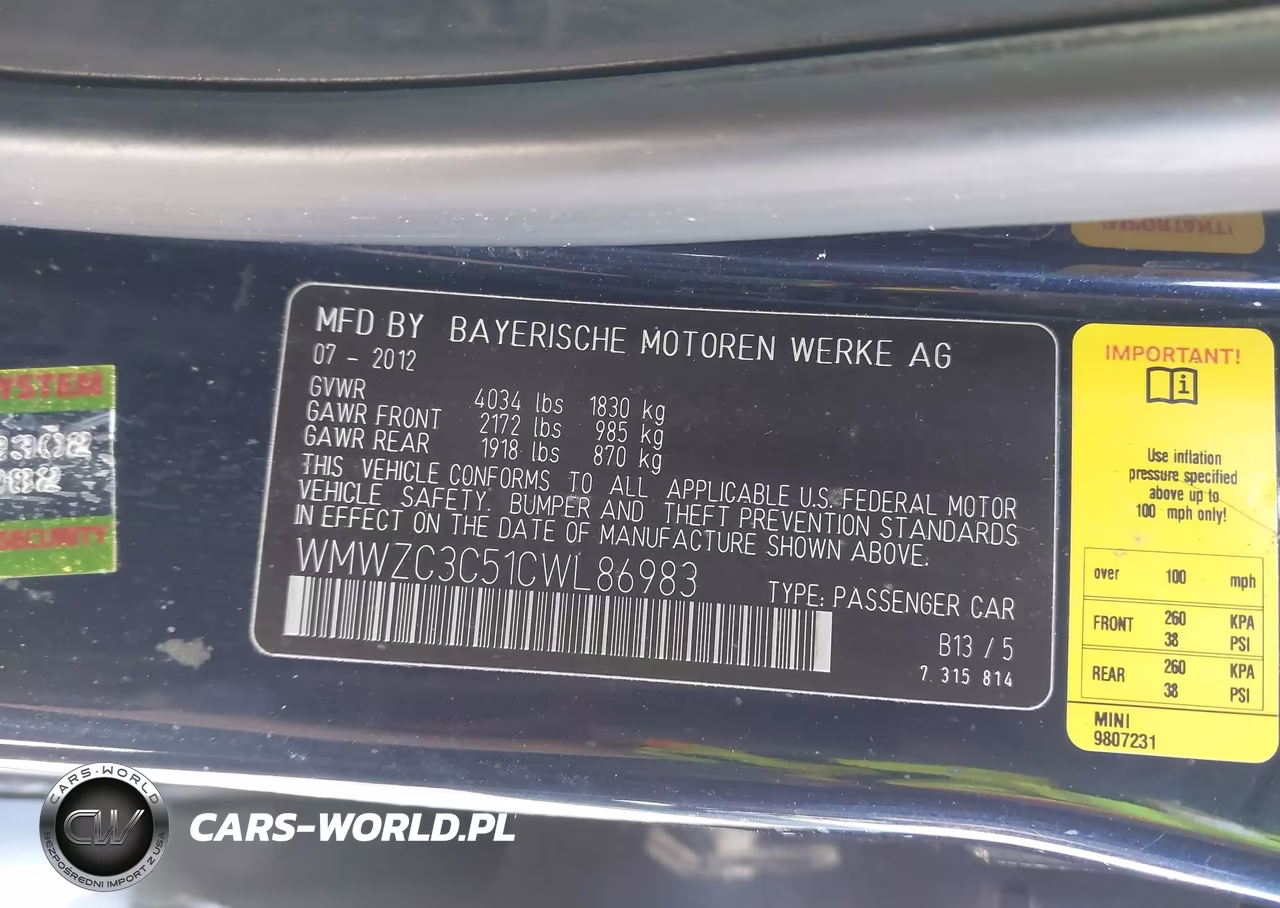 2012 Mini Cooper S Countryman VIN:WMWZC3C51CWL86983 - 9