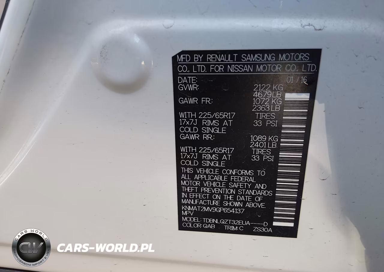 2016 Nissan Rogue Sv VIN:KNMAT2MV9GP654137 - 9