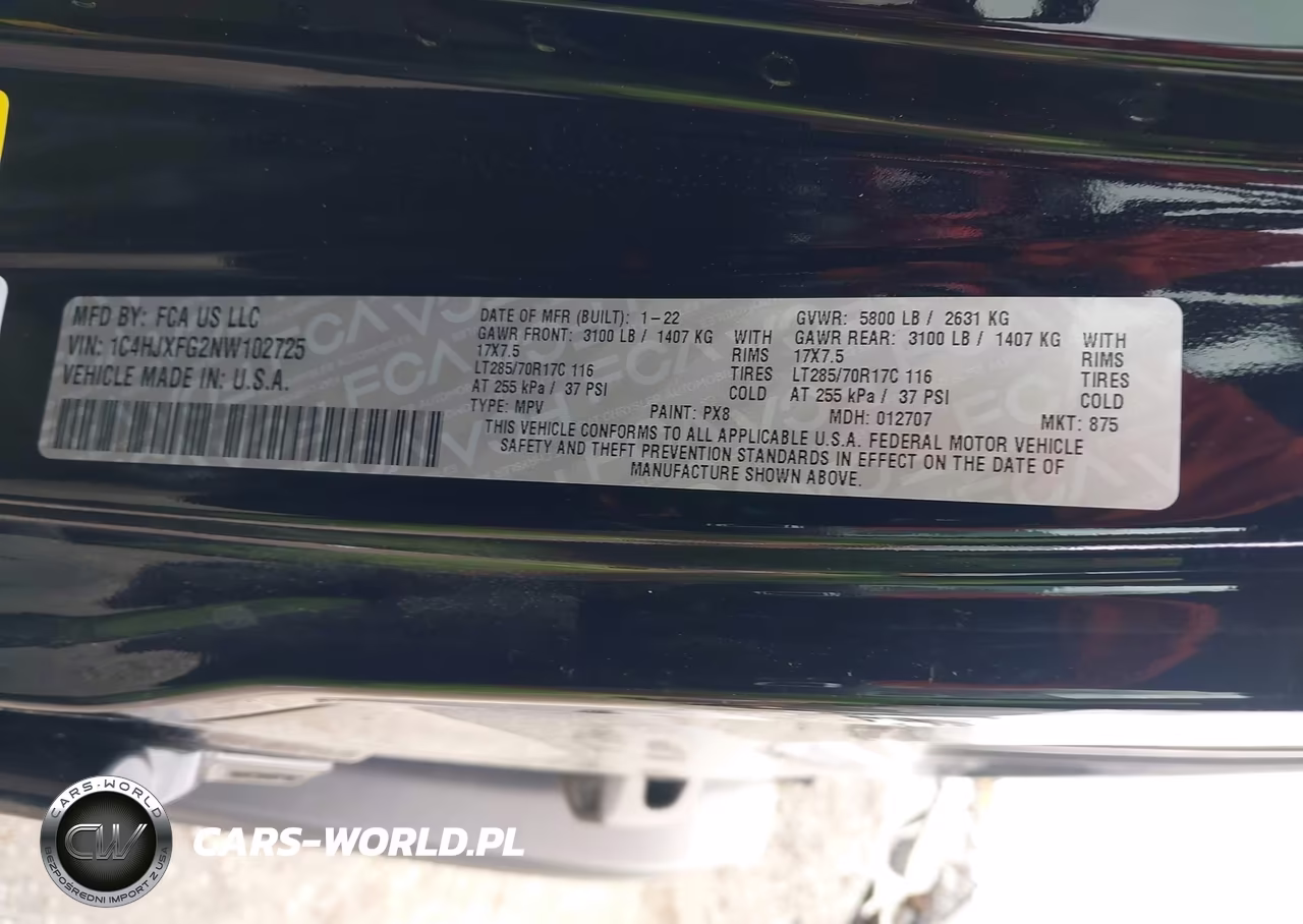 2022 Jeep Wrangler Unlimited Rubicon 4X4 VIN:1C4HJXFG2NW102725 - 9