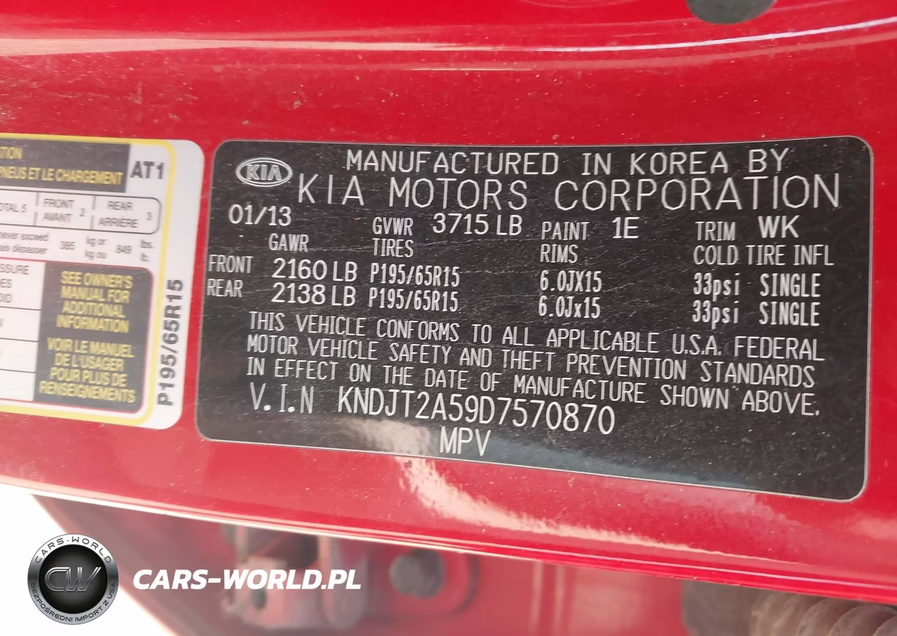 2013 Kia Soul VIN:KNDJT2A59D7570870 - 9