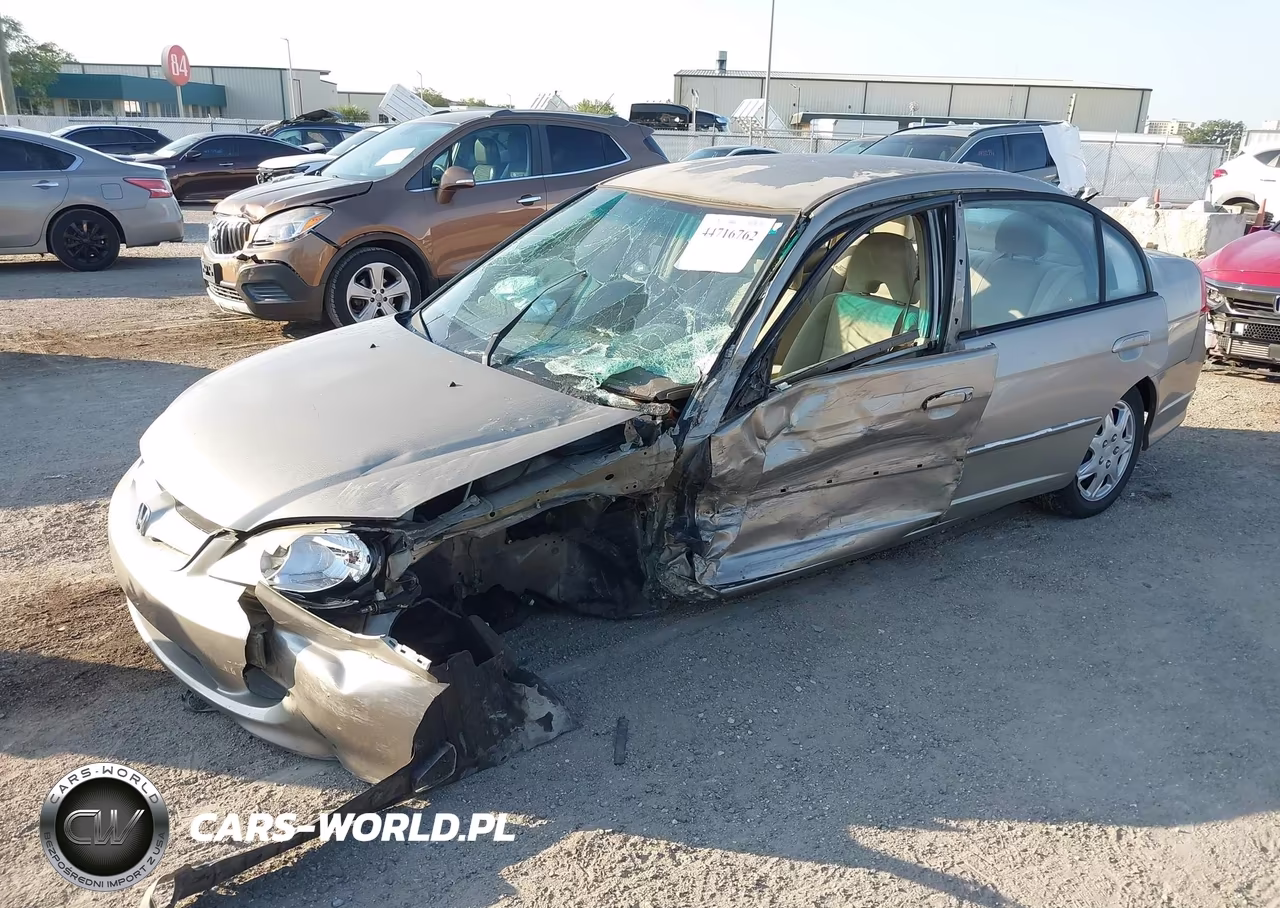2004 Honda Civic Lx VIN:2HGES165X4H641281 - 2
