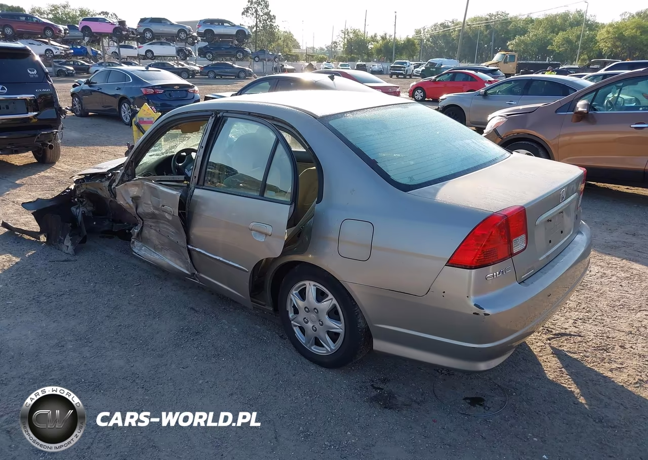 2004 Honda Civic Lx VIN:2HGES165X4H641281 - 3