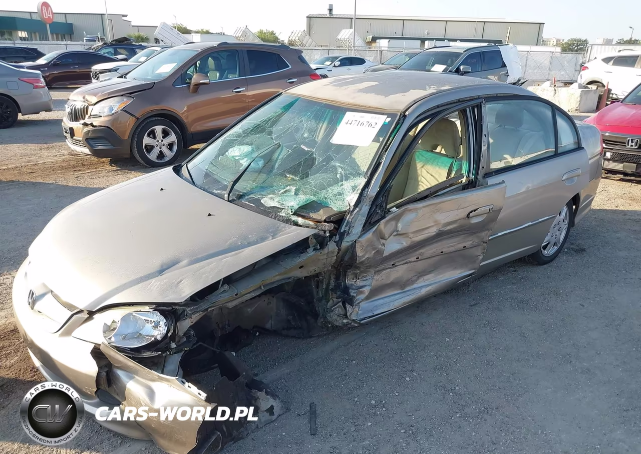 2004 Honda Civic Lx VIN:2HGES165X4H641281 - 6