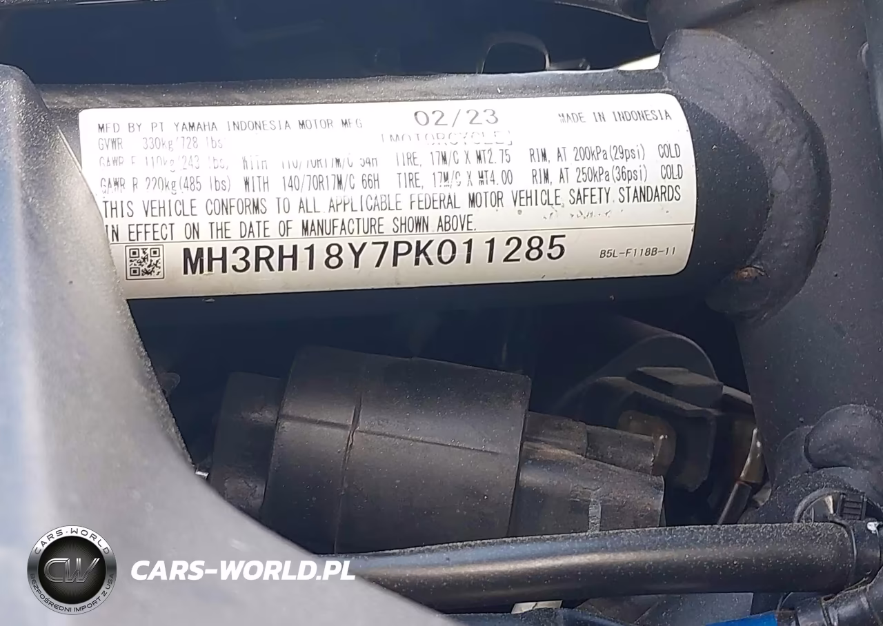 2023 Yamaha Yzfr3 A VIN:MH3RH18Y7PK011285 - 10