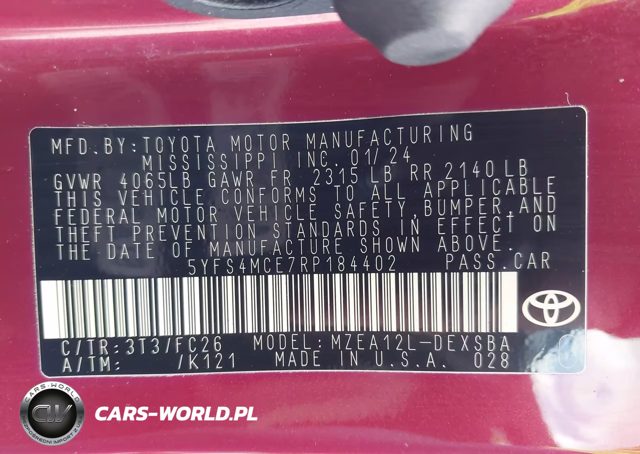 2024 Toyota Corolla Se VIN:5YFS4MCE7RP184402 - 9