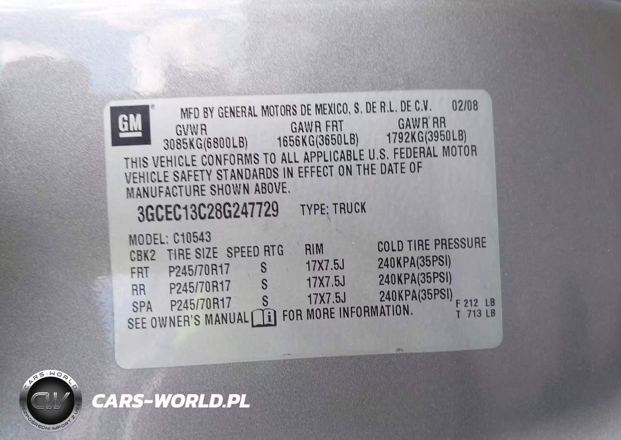 2008 Chevrolet Silverado 1500 Lt1 VIN:3GCEC13C28G247729 - 9
