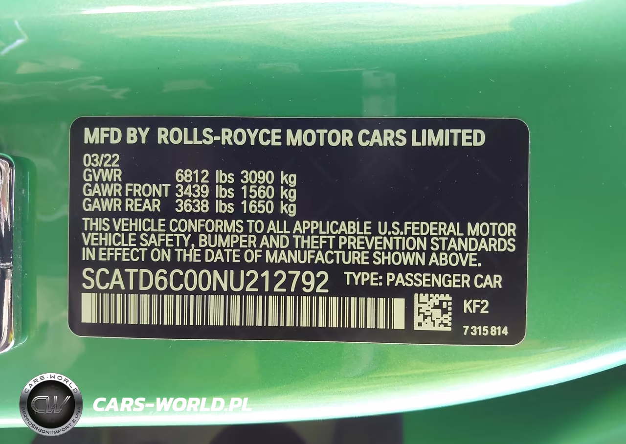 2022 Rolls-Royce Ghost VIN:SCATD6C00NU212792 - 9