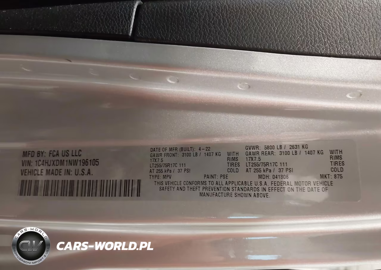 2022 Jeep Wrangler Unlimited Willys 4X4 VIN:1C4HJXDM1NW196105 - 9