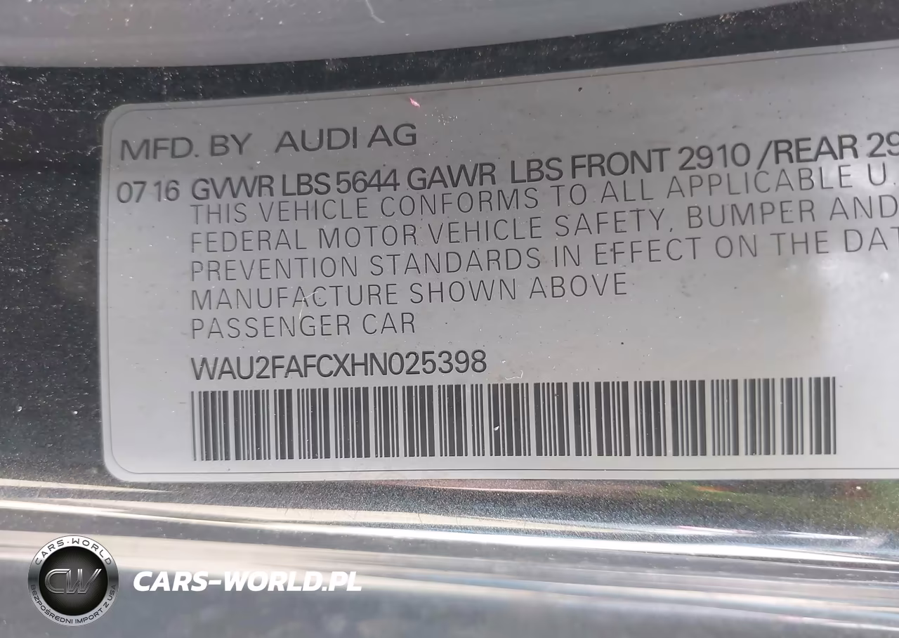 2017 Audi S7 4.0T Premium Plus VIN:WAU2FAFCXHN025398 - 9