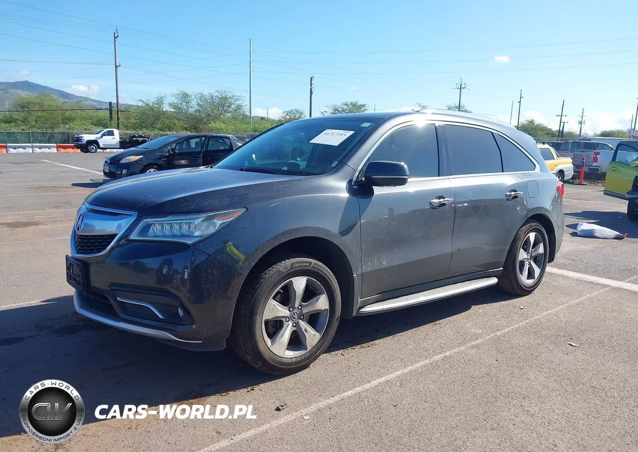 2015 Acura Mdx VIN:5FRYD3H29FB006631 - 2