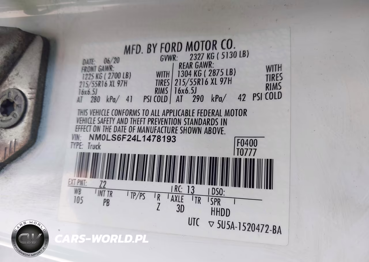 2020 Ford Transit Connect Xlt VIN:NM0LS6F24L1478193 - 9