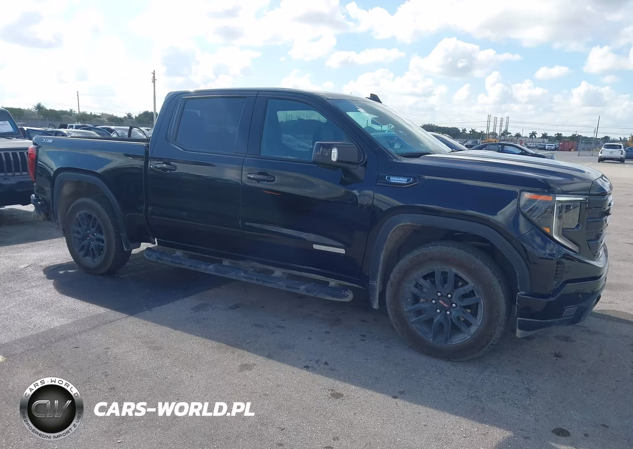 2025 GMC Sierra 1500 4Wd Short Box Elevation With 3Sb