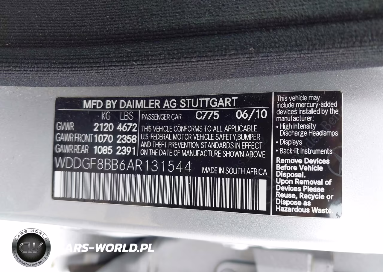 2010 Mercedes-Benz C 300 Sport 4Matic VIN:WDDGF8BB6AR131544 - 9