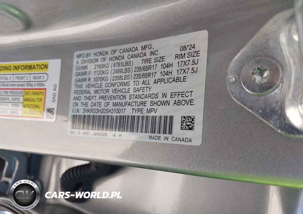 2025 Honda Cr-V Lx 2Wd VIN:2HKRS3H20SH310017 - 9