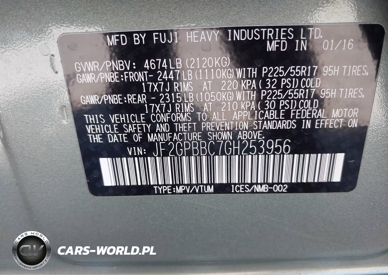 2016 Subaru Crosstrek Hybrid VIN:JF2GPBBC7GH253956 - 9