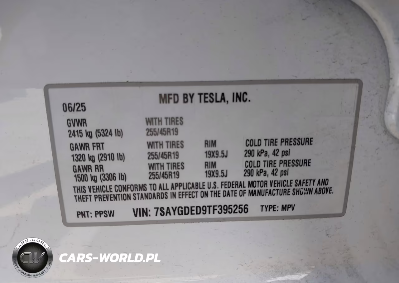 2026 Tesla Model Y Premium Rear-Wheel Drive-Standard Rear-Wheel Drive VIN:7SAYGDED9TF395256 - 9
