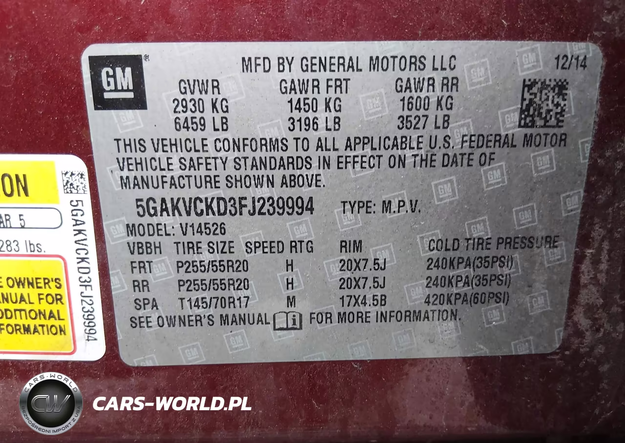 2015 Buick Enclave Premium VIN:5GAKVCKD3FJ239994 - 9