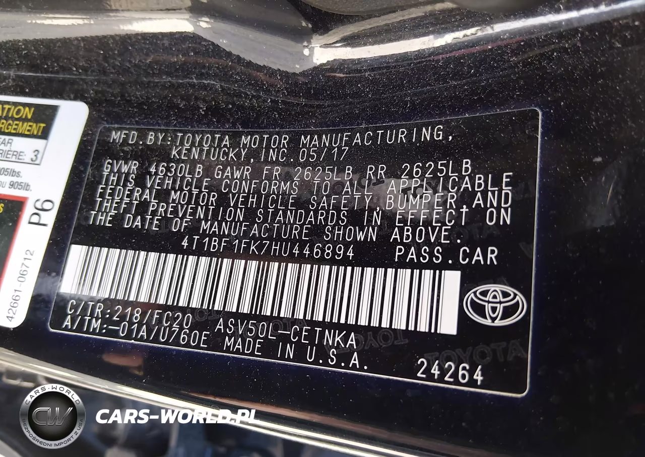 2017 Toyota Camry Le VIN:4T1BF1FK7HU446894 - 9