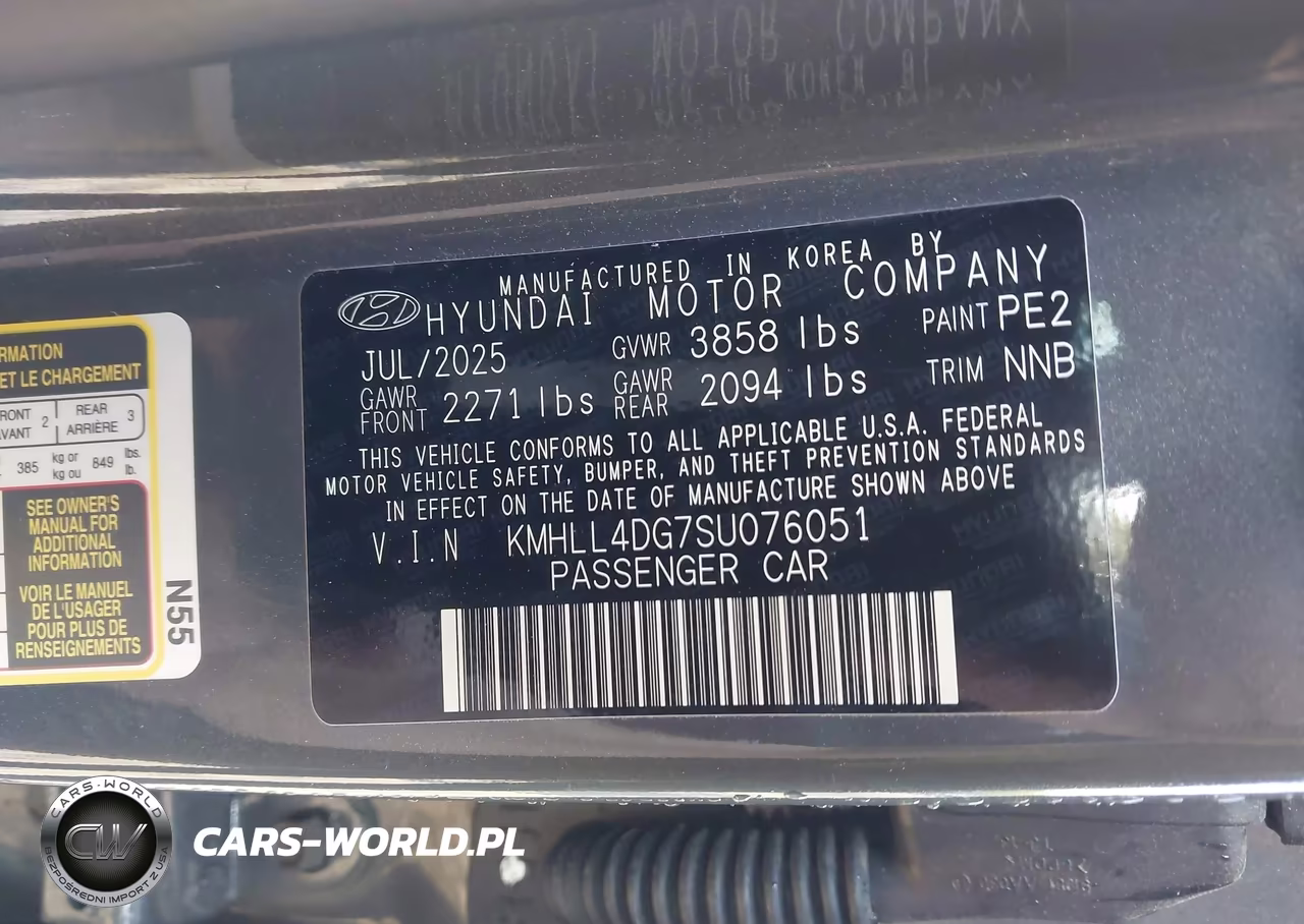 2025 Hyundai Elantra Se VIN:KMHLL4DG7SU076051 - 9