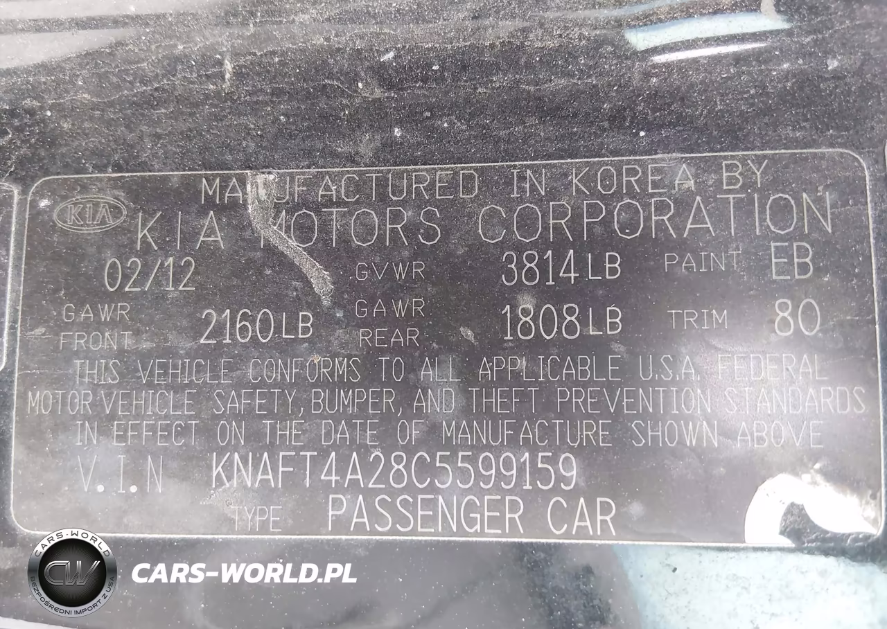 2012 Kia Forte Lx VIN:KNAFT4A28C5599159 - 9