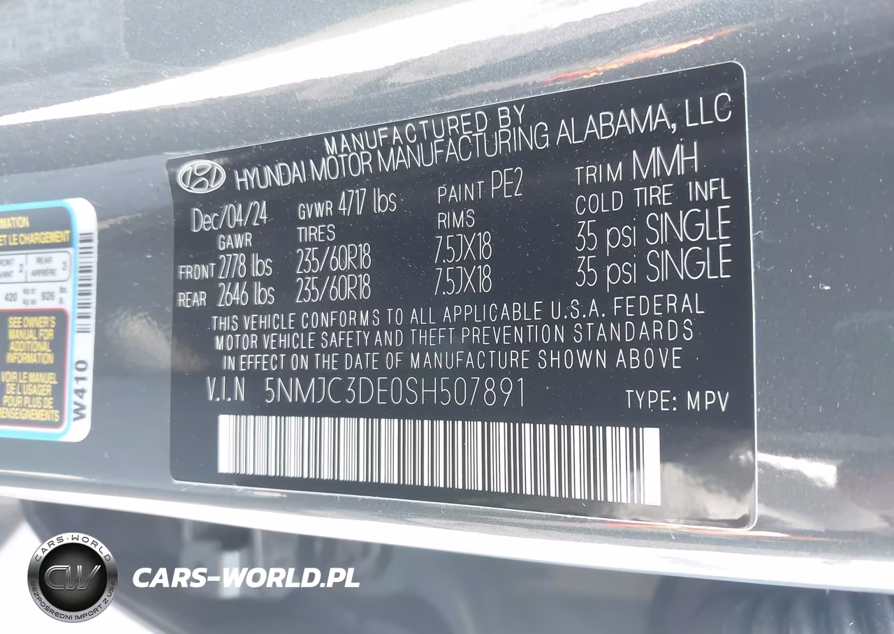 2025 Hyundai Tucson Sel Convenience VIN:5NMJC3DE0SH507891 - 9