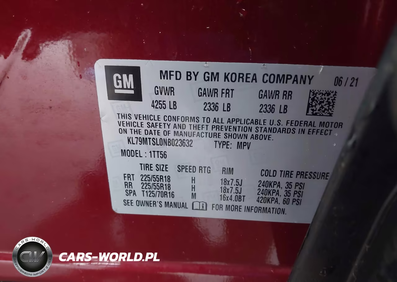 2022 Chevrolet Trailblazer Fwd Rs VIN:KL79MTSL0NB023632 - 9