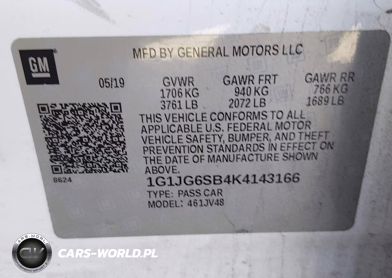 2019 Chevrolet Sonic Lt Auto VIN:1G1JG6SB4K4143166 - 9