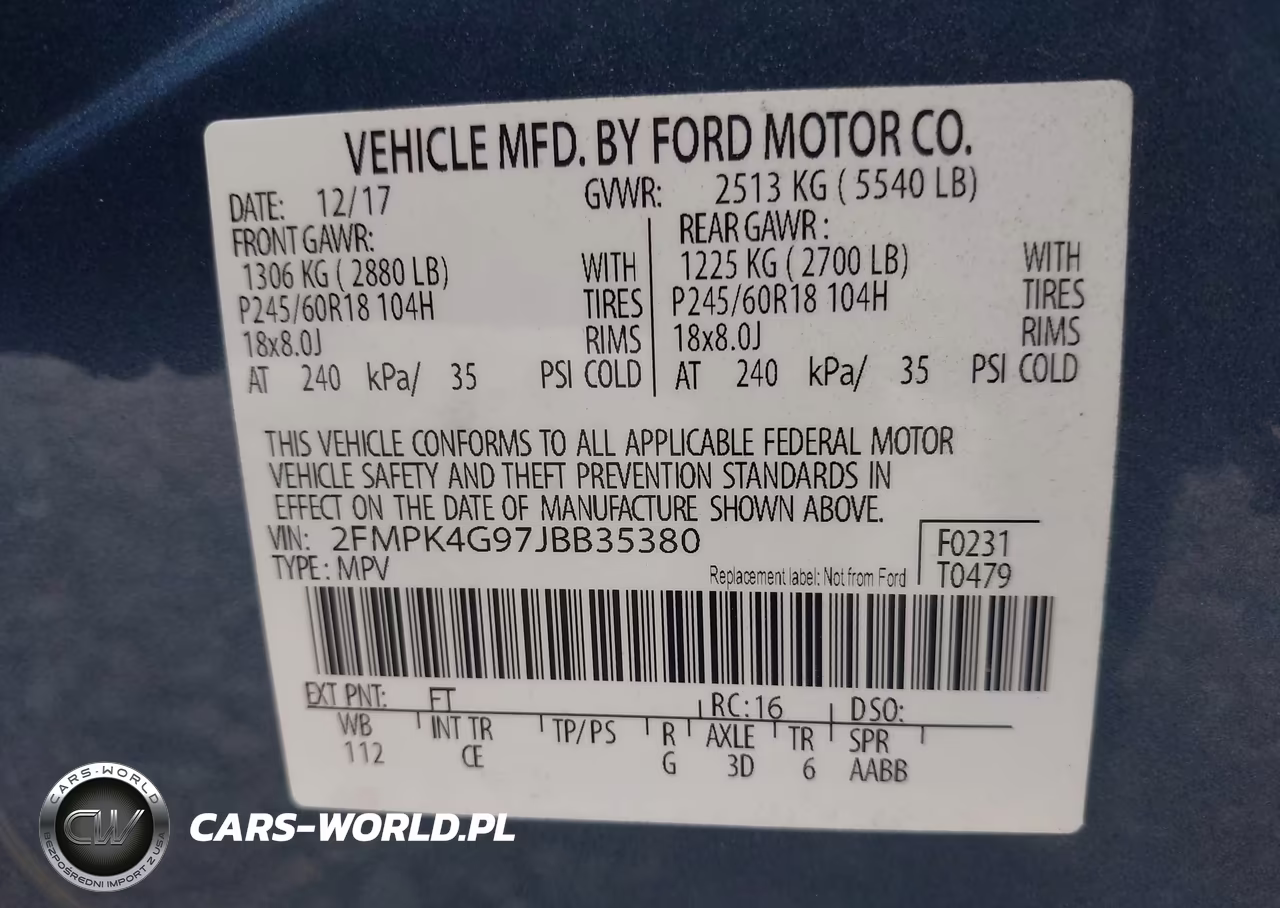 2018 Ford Edge Se VIN:2FMPK4G97JBB35380 - 9