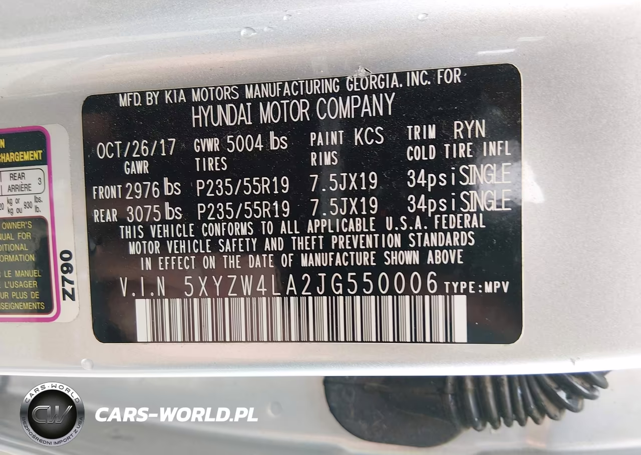 2018 Hyundai Santa Fe Sport 2.0T Ultimate VIN:5XYZW4LA2JG550006 - 9
