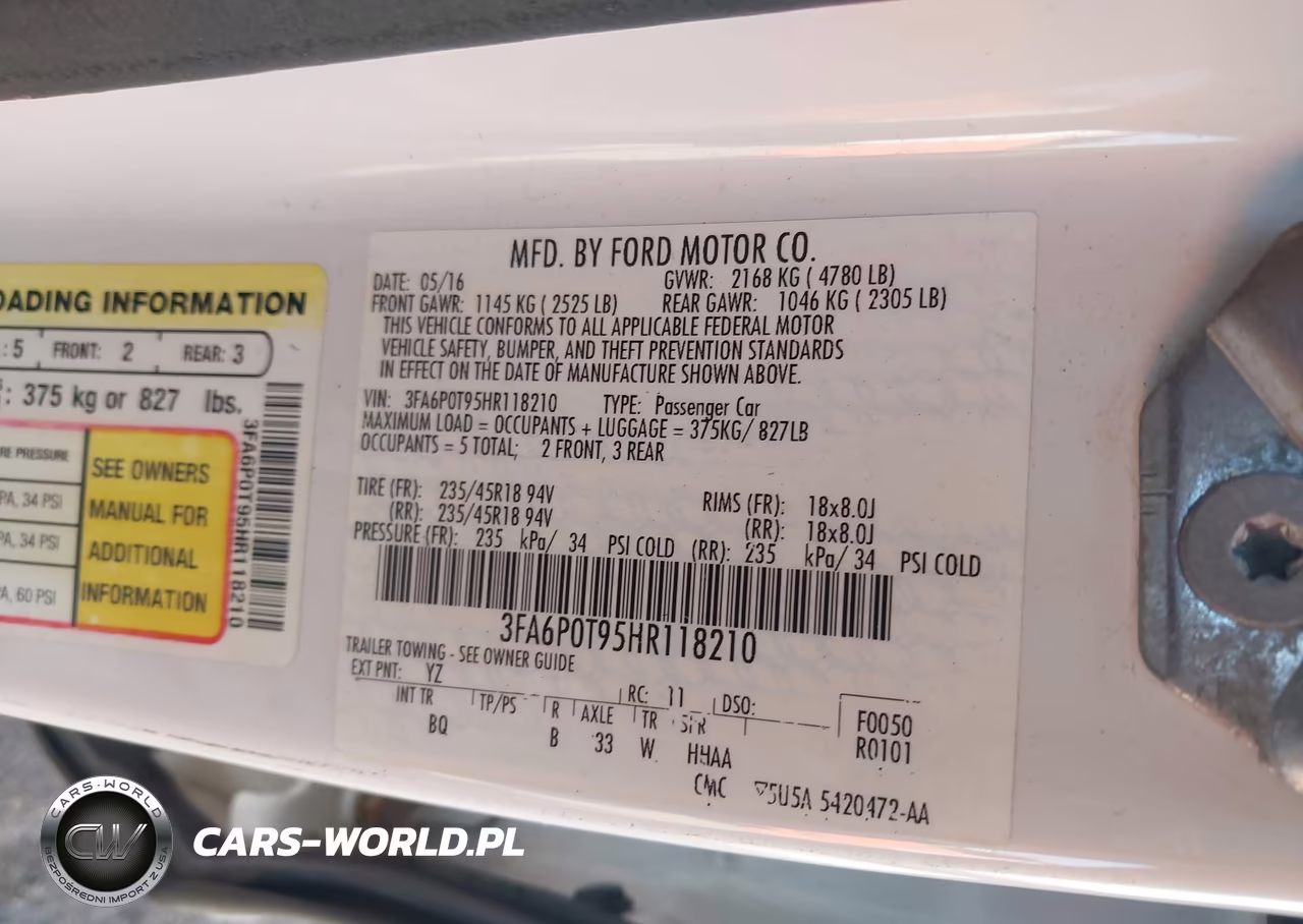 2017 Ford Fusion Se VIN:3FA6P0T95HR118210 - 9