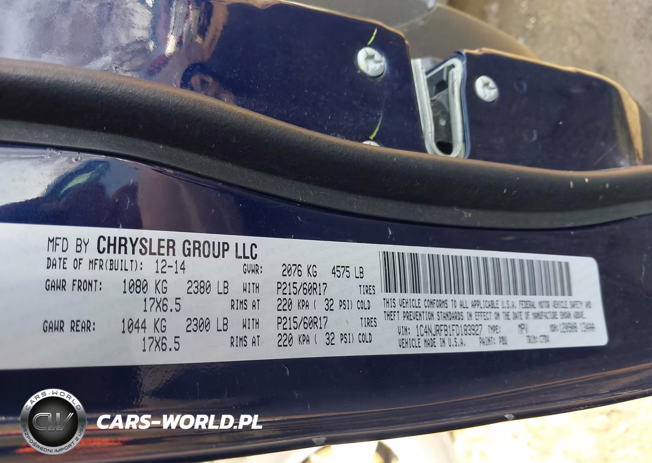 2015 Jeep Patriot Latitude VIN:1C4NJRFB1FD183927 - 9